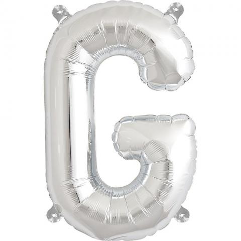 Uppblåsbar ballong, silver G