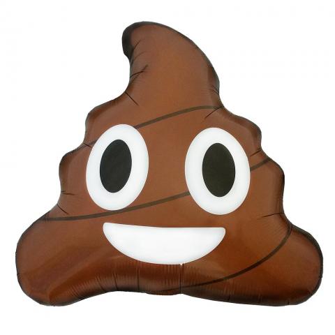  Folieballong, Emoji Poop