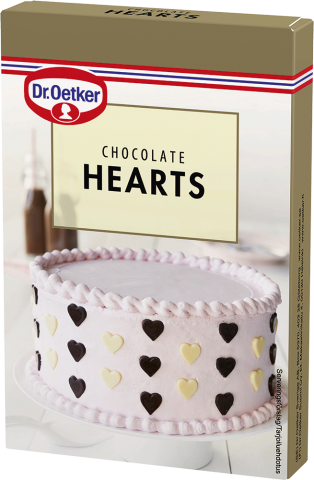 Dr Oetker chokladdekoration, hjärtan