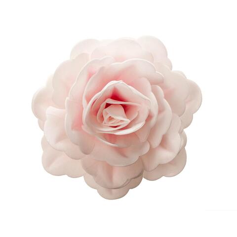 Ätlig dekoartion, rosa ros 12,5cm