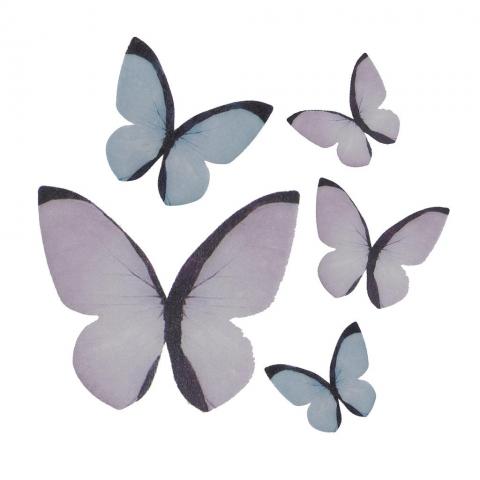 Ätbar dekoration, fjärilar 79st
