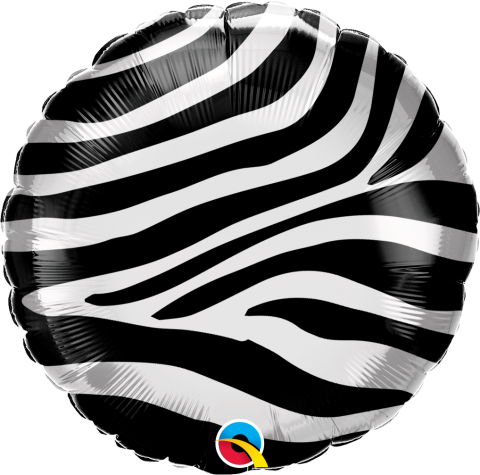 Folieballong, Zebra