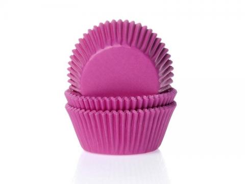 Muffinsform, mörk rosa