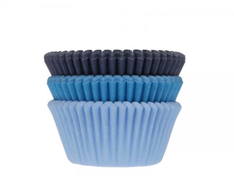 Muffinsformar, färgmix blå