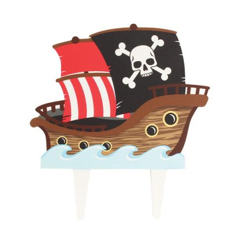 Tårtdekoration, piratskepp