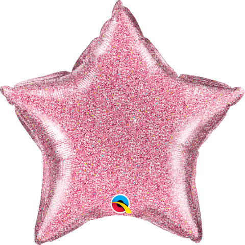 Folieballong, Glittergraphic pink