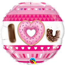 Folieballong, I heart U donuts