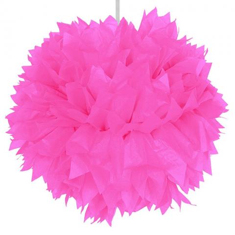 Pompom, neon rosa 30cm