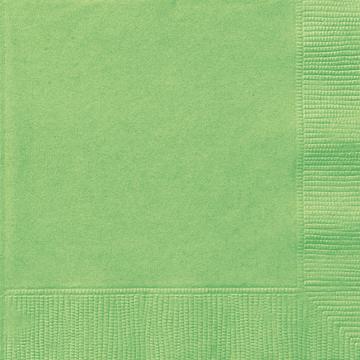 Små servetter, limegrön