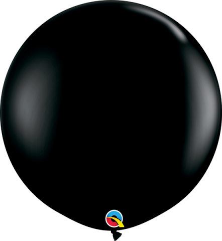 Gummiballonger svart 2st, 90cm