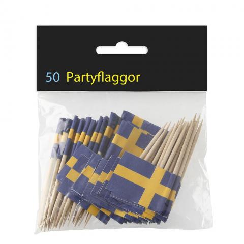 Svenska flaggan-cocktailstickor, 50st