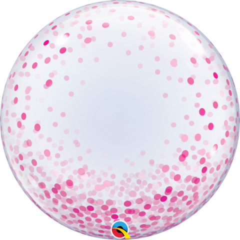 Bubbleballong, pink confetti dots 
