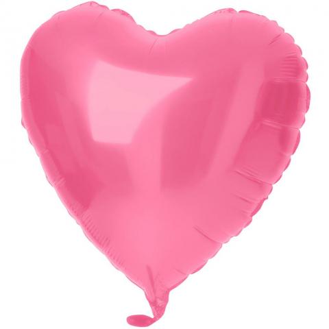 Folieballong Hjärta, rosa
