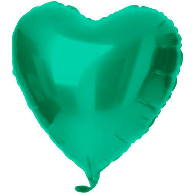 Folieballong Hjärta, grön
