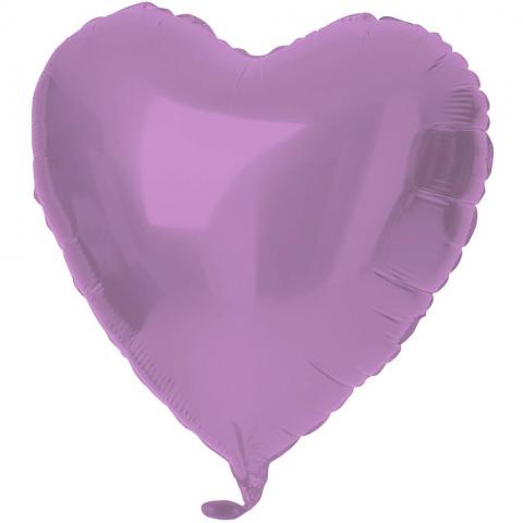 Folieballong Hjärta, lila