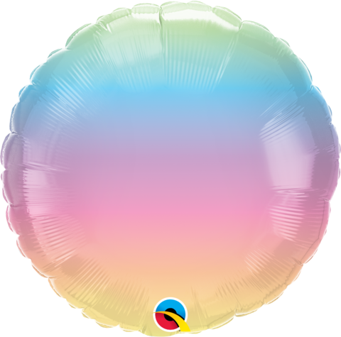 Folieballong, pastel ombre
