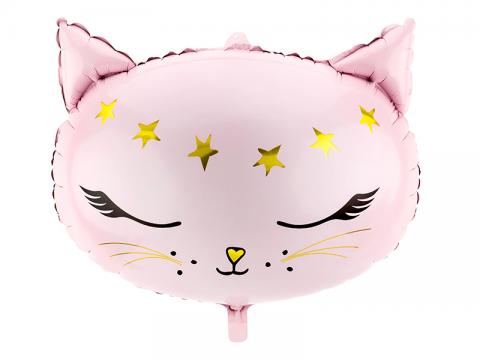  Folieballong, rosa katt