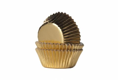 Mini-muffinsform, guld