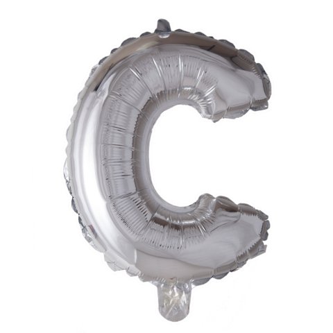 Uppblåsbar ballong, silver C