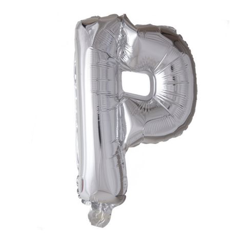 Uppblåsbar ballong, silver P