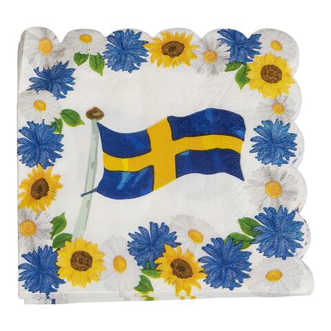 Svenska flaggan servetter