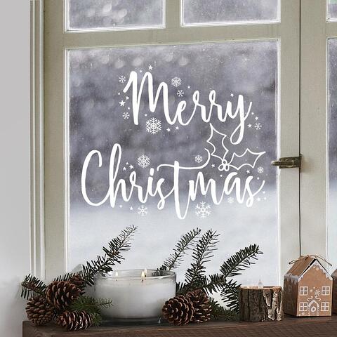 Fönsterdekaler, Merry Christmas