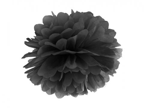 Pompom, svart 25cm