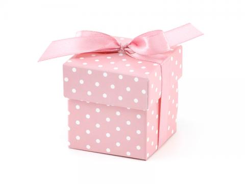 Små gåvo-askar, rosa 10st
