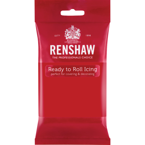 Renshaw Pro sockerpasta, röd 250g