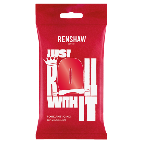 Renshaw sockerpasta, röd 250g