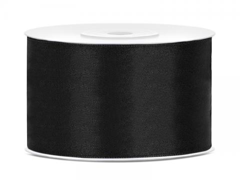 Satinband 3,8cm svart