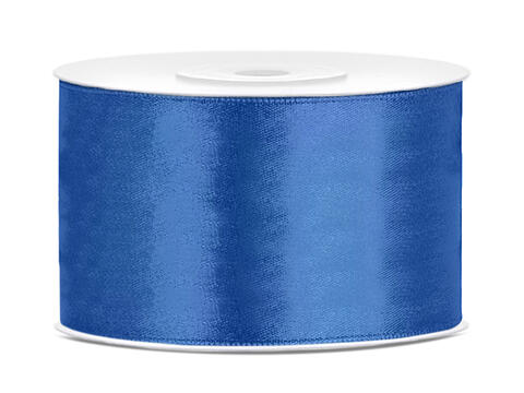 Satinband 3,8cm blå