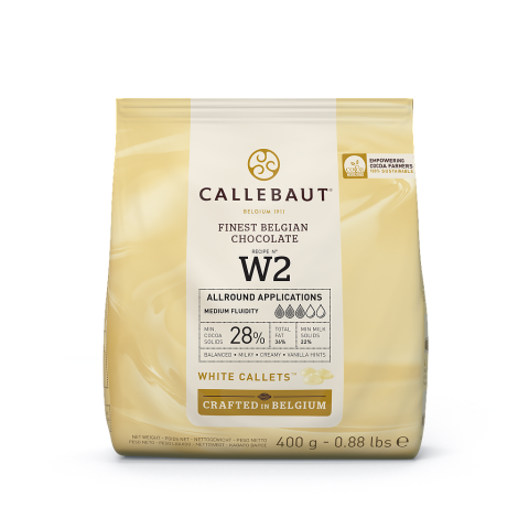 Callebaut N° W2 vit choklad 400g
