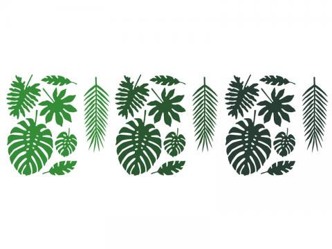 Bordsdekoration, tropical leaves 